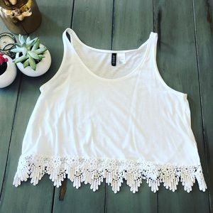 H&M Crop Lace Tank